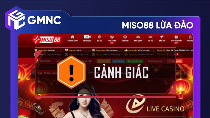 Miso88 lừa đảo: Rủi ro và cảnh báo dành cho người chơi