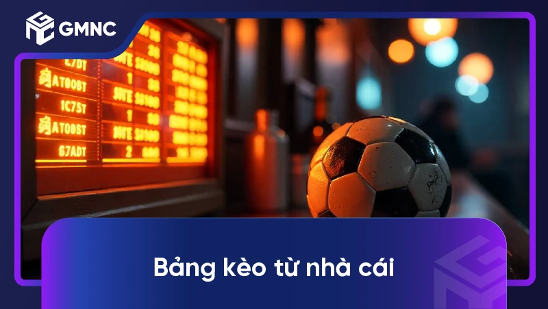 Bảng kèo từ nhà cái