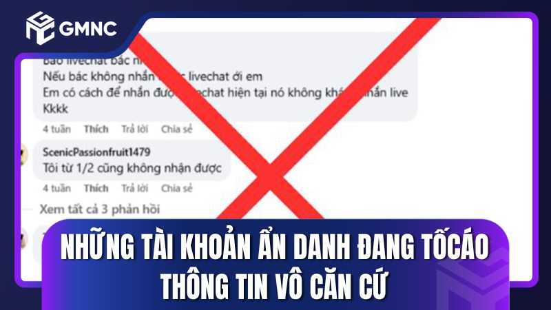 Những tài khoản ẩn danh đang tốcáo thông tin vô căn cứ